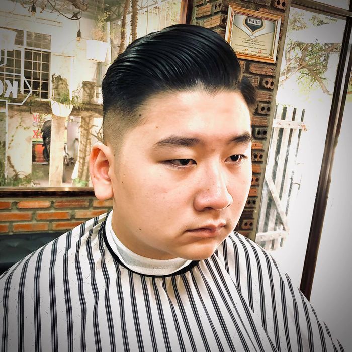 Hình ảnh phong cách cắt tóc nam nghệ thuật tại KonTum Clippers