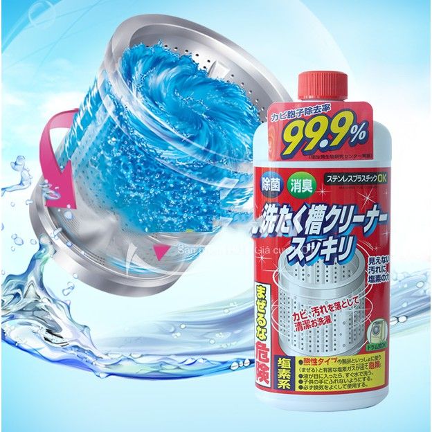 Nước tẩy vệ sinh lồng máy giặt Nhật Bản Rocket - Hình ảnh 1