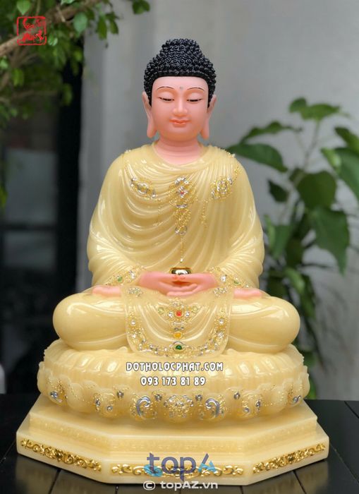 Tượng Thích Ca Mâu Ni Thạch Anh Viền Vàng - Kiệt Tác Nghệ Thuật Phật Giáo