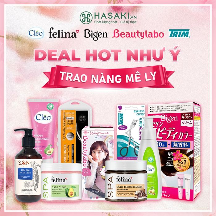 Khu trưng bày sản phẩm đa dạng tại Hasaki