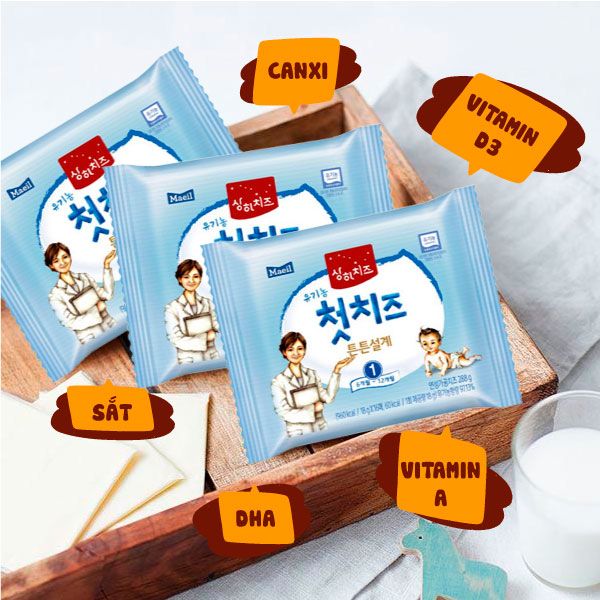 Hình ảnh phô mai Maeil tách muối phiên bản đặc biệt