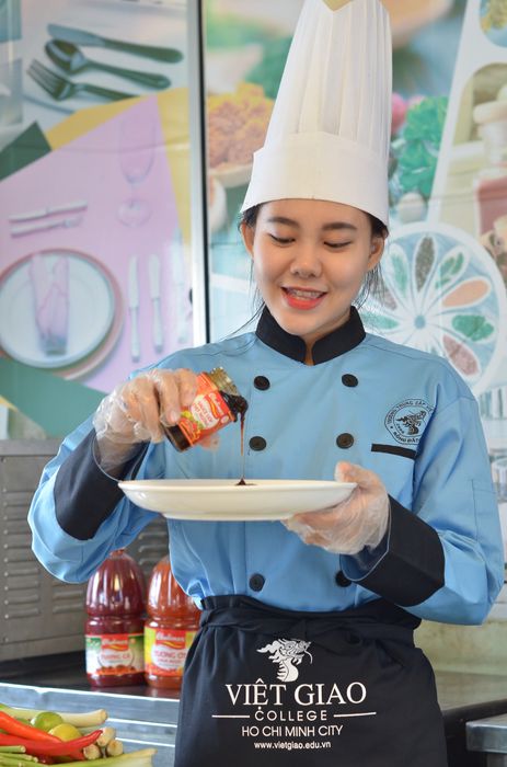 Hình ảnh lớp học thực hành tại Trường Trung Cấp Việt Giao