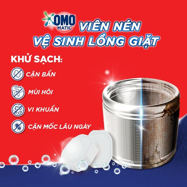Viên Nén Vệ Sinh Lồng Giặt OMO Matic - Hình ảnh 1