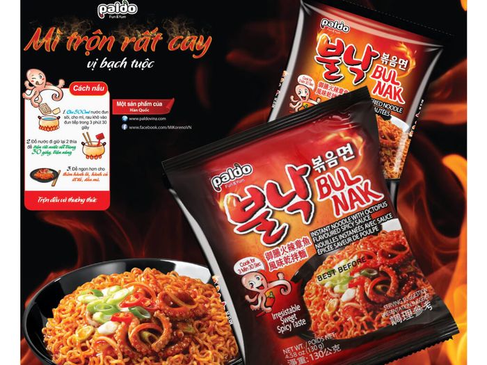 Mì trộn cay Paldo Bul Nak - Hình ảnh 1
