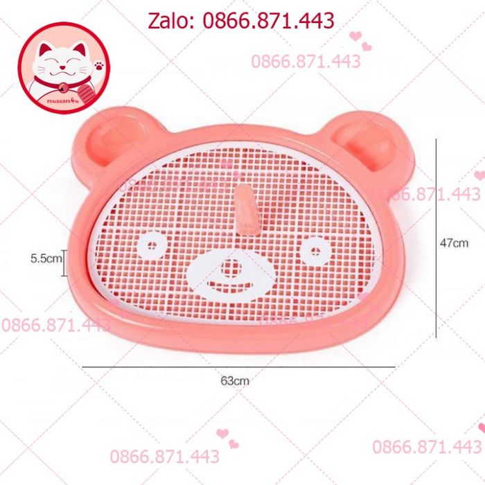 Khay Vệ Sinh Có Cọc Hình Gấu - ảnh 2