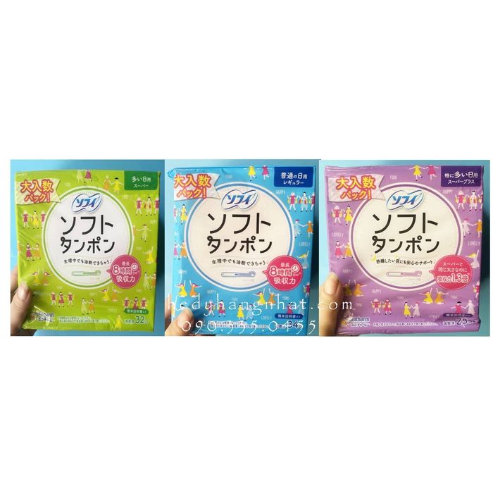 Hình ảnh minh họa Tampon Unicharm Nhật Bản phiên bản mới