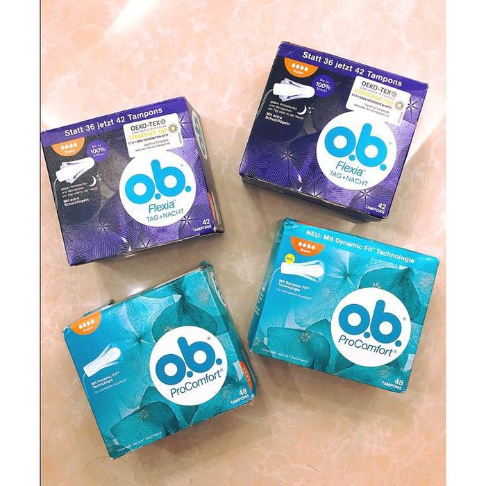 Hình ảnh thực tế Tampon O.B - Thiết kế tinh tế từ Đức