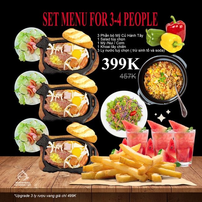 Beefsteak Củ Hành Tây - Điểm hẹn bít tết đáng trải nghiệm
