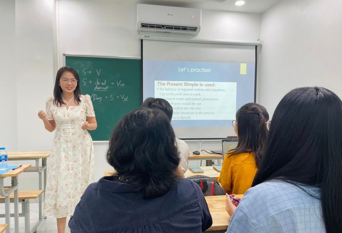 Hình ảnh lớp học tại Trung tâm Chí Thành