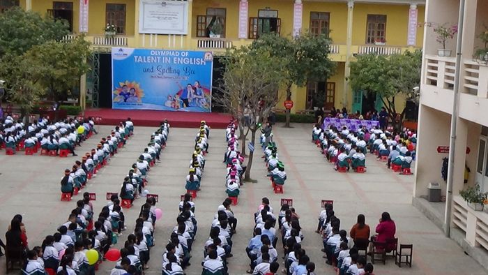Cơ sở vật chất hiện đại và không gian xanh mát tại Trường Tiểu Học Đinh Tiên Hoàng