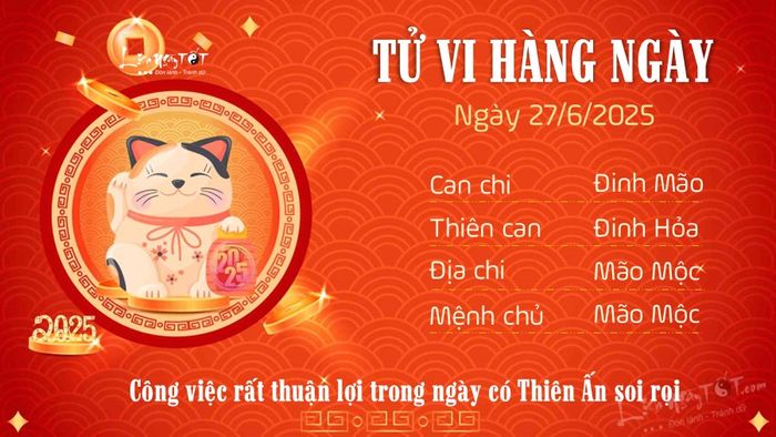 Tử vi hôm nay 27/6/2025 của 12 con giáp - Tuổi Mão