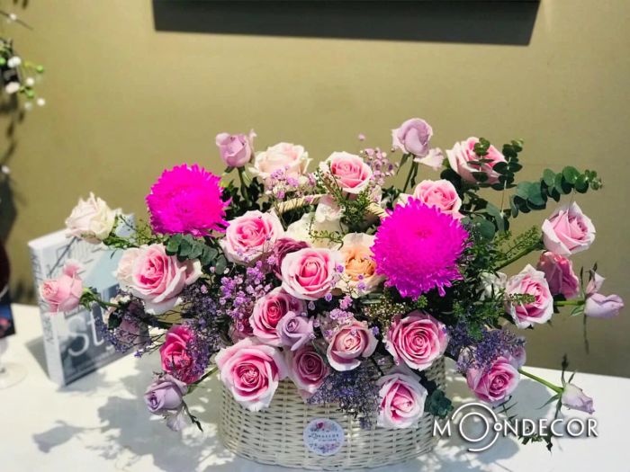 BST hoa tươi nghệ thuật tại MOON DECOR