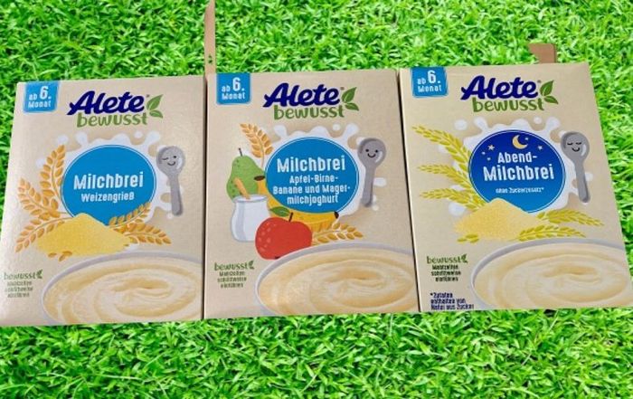 Hình ảnh bột ăn dặm Alete chính hãng từ Đức