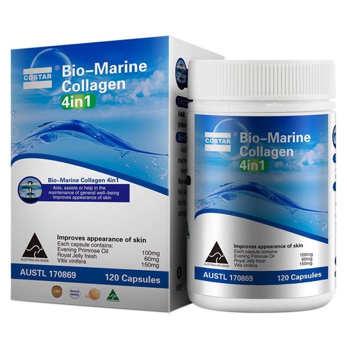 Hình ảnh Viên Uống Đẹp Da Costar Bio - Marine Collagen 4 in 1 - Giải pháp chăm sóc sắc đẹp toàn diện