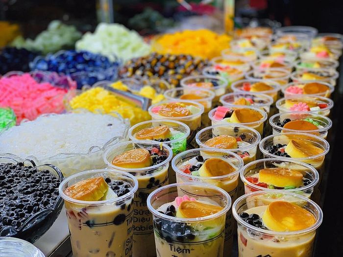 Không gian thưởng thức tàu hũ mát lạnh