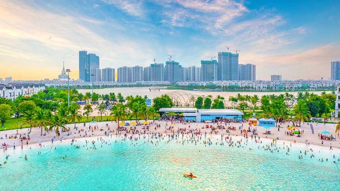 Khung cảnh bãi biển nhân tạo Vinhomes Ocean Park – Hình ảnh số 2