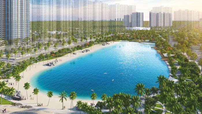 Toàn cảnh biển nhân tạo Vinhomes Smart City – Hình ảnh số 2