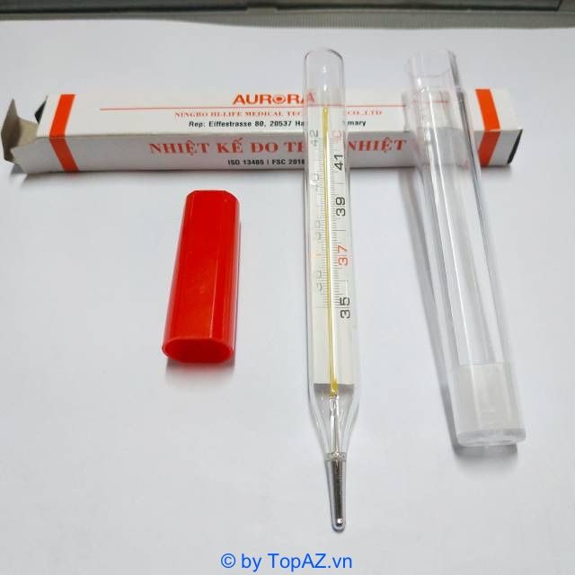 Nhiệt kế thủy ngân Aurora, một sản phẩm đáng tin cậy cho gia đình.