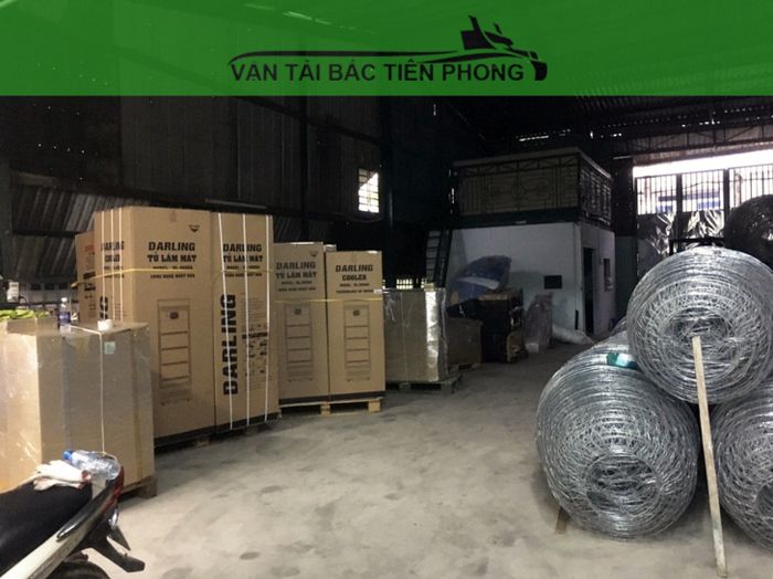 Hình ảnh đội xe vận tải chuyên nghiệp của Bắc Tiên Phong
