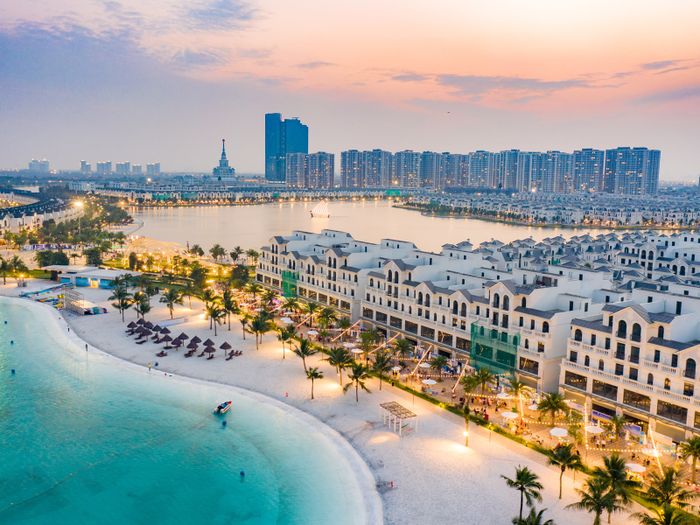 Hình ảnh tuyệt đẹp tại bãi biển nhân tạo Vinhomes Ocean Park
