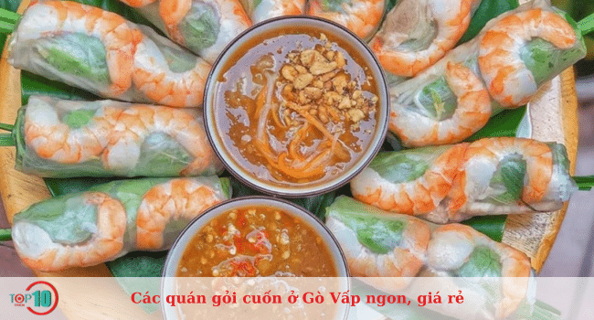 Top địa chỉ gỏi cuốn ngon nhất Gò Vấp - hương vị chuẩn vị, giá cả hợp lý