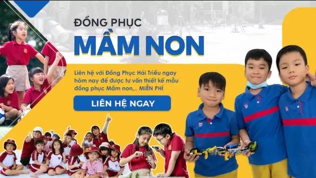 Đồng phục Hải Triều - Nâng tầm phong cách đồng phục mầm non