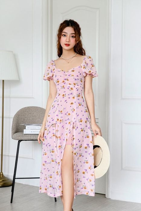 Váy hoa xinh đẹp tại Oversize Shop