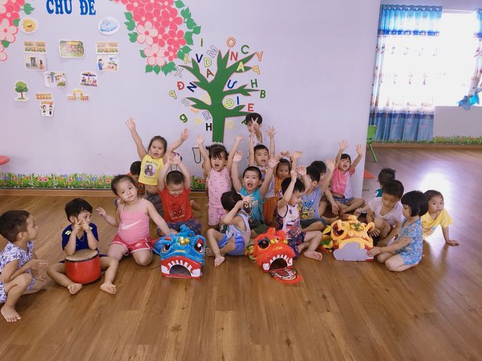 Góc vui chơi sáng tạo đầy hứng khởi tại Mầm non Candy Garden
