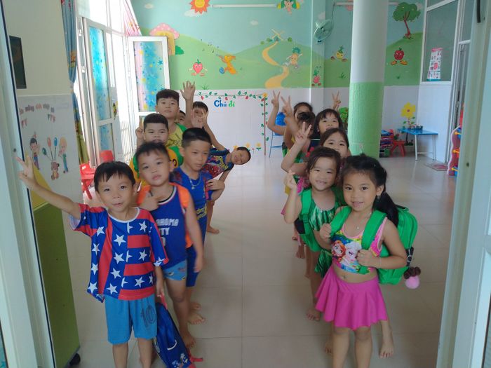 Hình ảnh ấn tượng về ngôi trường mầm non Ngôi Sao Tuy Hòa