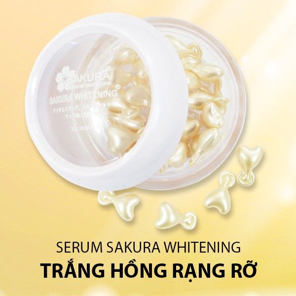 Bộ sưu tập hình ảnh serum dưỡng trắng Sakura Whitening chính hãng