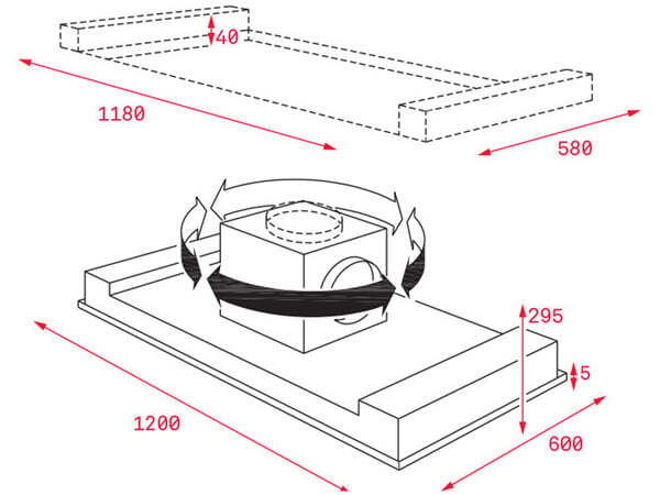 Máy hút mùi đảo Teka DHT 1285