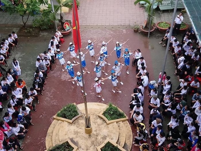 Giờ học ngoại khóa đầy sôi nổi tại Trường THCS Thái Bình