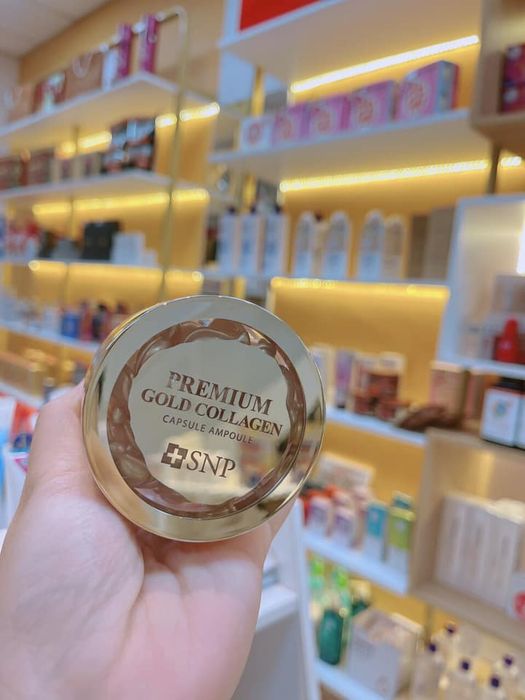 Hình ảnh thực tế viên dưỡng vàng SNP Premium Gold Collagen