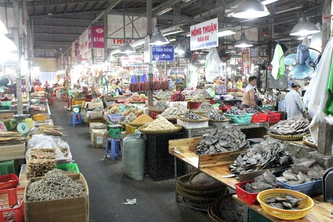 Chợ đầu mối Bình Điền ảnh sinh động