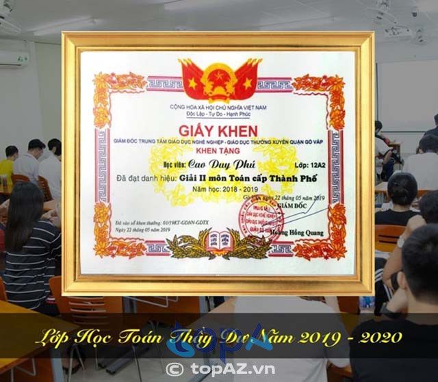 Thầy Đặng Hoàng Dư – Chuyên gia luyện thi Toán nổi tiếng tại TPHCM