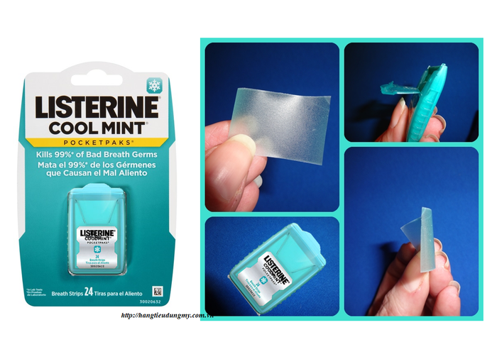Hình ảnh thực tế Listerine Pocketpaks Cool Mint