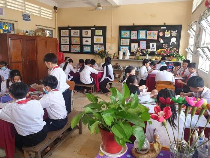 Góc học tập sáng tạo tại Trường THCS Minh Trí