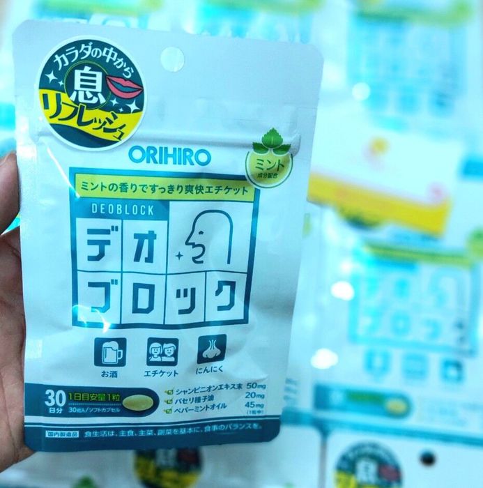 Hình ảnh viên uống thơm miệng Orihiro DeoBlock