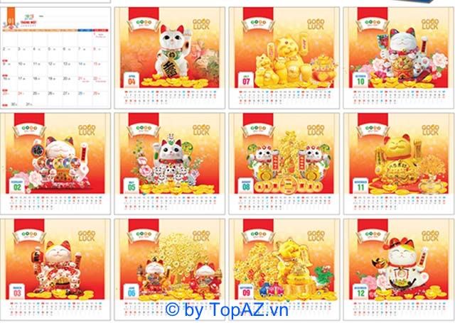 Việt Long - Giải pháp in lịch tết chất lượng với giá thành hợp lý tại Hà Nội