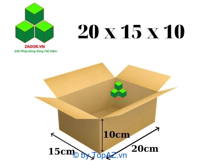 Zador.vn đặc biệt nổi bật với các mẫu thùng giấy carton kích thước nhỏ, đáp ứng nhu cầu đóng gói linh hoạt của khách hàng.