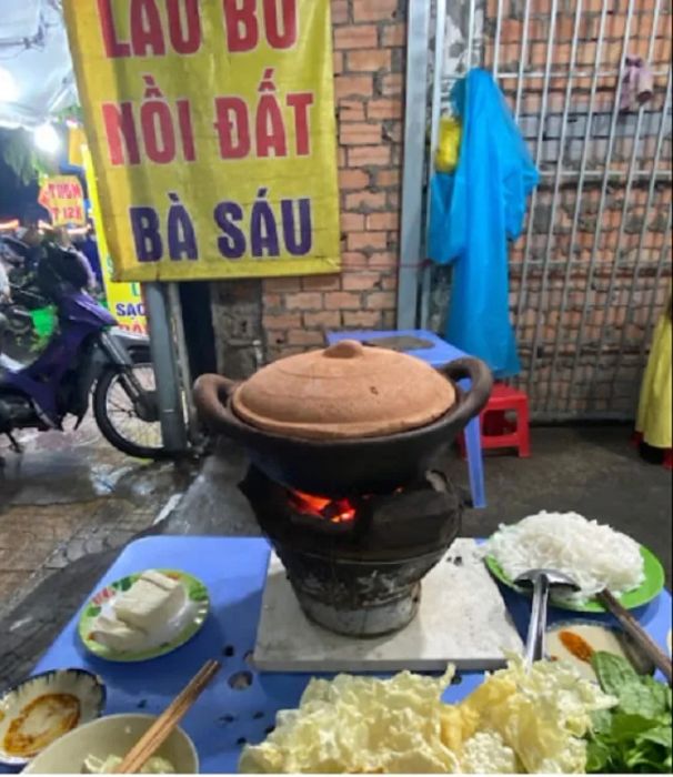 Lẩu bò nồi đất Cô Sáu