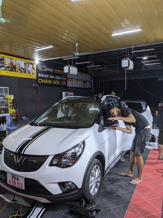 Hình ảnh ấn tượng về không gian chăm sóc xe tại G7 Auto Care