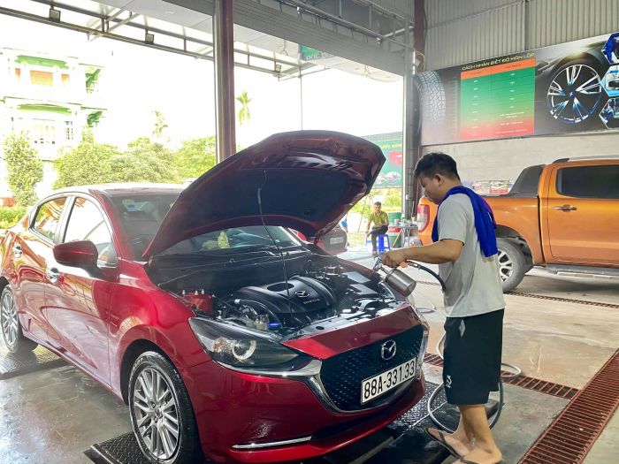 Hình ảnh thực tế về quy trình chăm sóc xe tại Đức Anh Auto Detailing