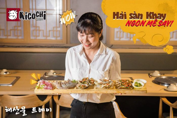 Khay hải sản sang trọng đầy ắp
