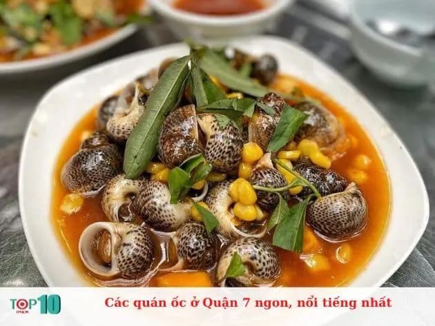 Top những quán ốc ngon nức tiếng nhất tại Quận 7 không thể bỏ qua