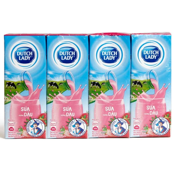Sữa tiệt trùng Dutch Lady hương dâu hình 2