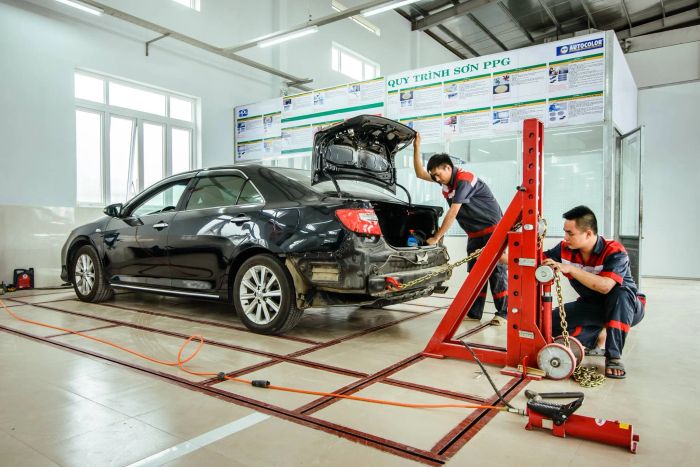 Hình ảnh không gian xưởng dịch vụ tại Ô Tô Trường Phát