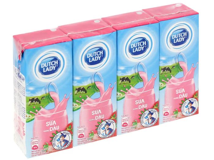 Sữa tiệt trùng Dutch Lady hương dâu hình 1