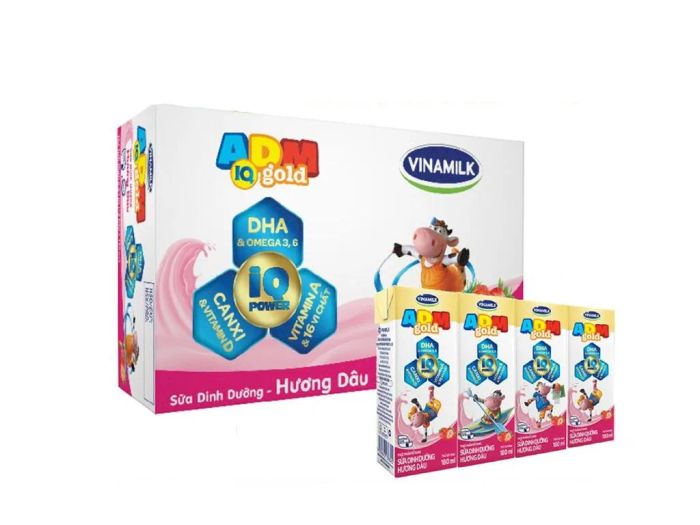 Sữa tươi tiệt trùng Vinamilk ADM Gold vị dâu hình 2