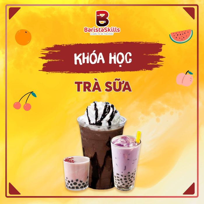 Học viên thực hành pha chế tại Barista Skills